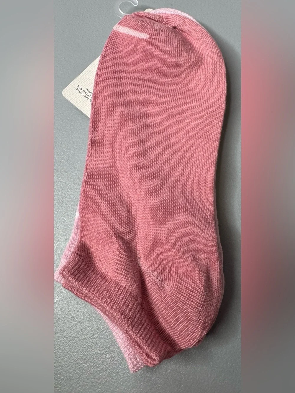 Kathy Ireland women’s mauve pastel Pink Polka Dot Floral No-Show Socks 2-pack